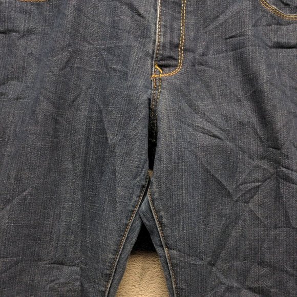 The Flirt Women Jeans Mid Rise Bootcut Leg Blue Dark Wash W:38 L:30 - Picture 6 of 16